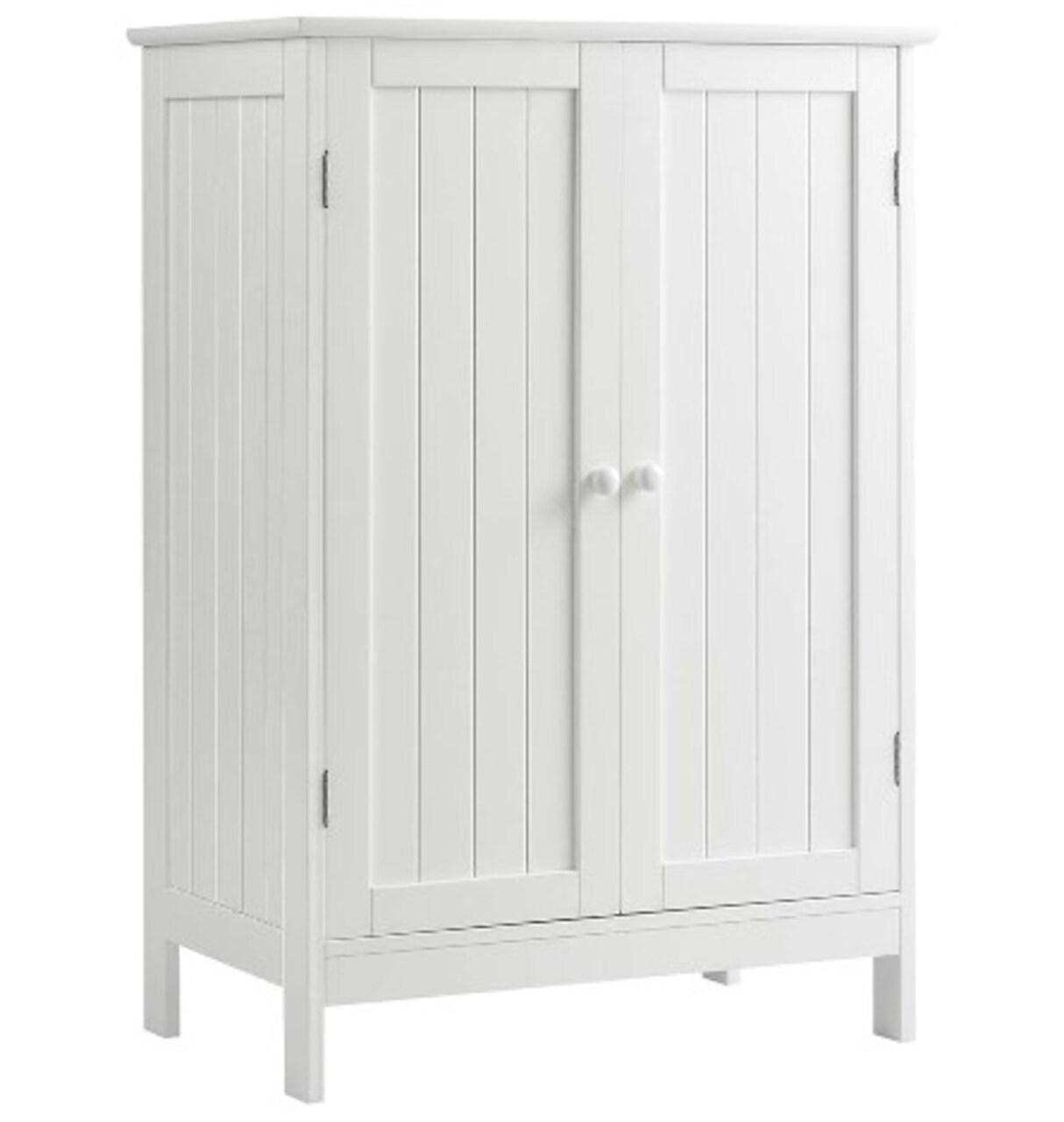 Wooden Floor Storage Cabinet for Bathroom, Freestanding Storage Cabinet for Living Room Modern Furniture